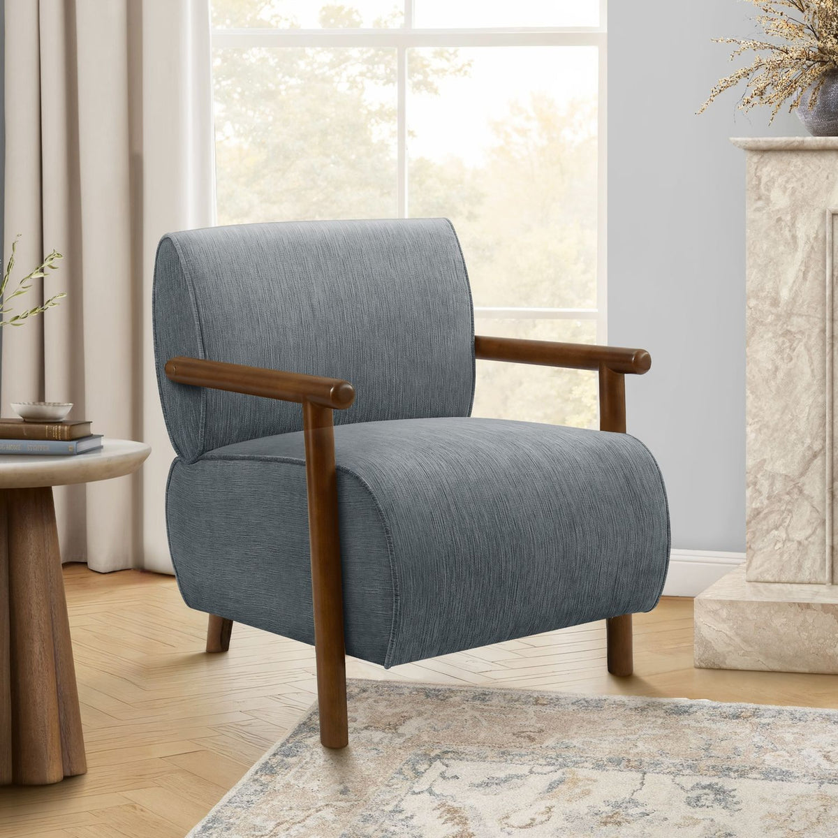 Modern Upholstered Accent Chair For Living Room 8th Street