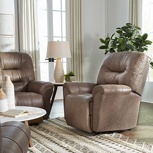 Unity Power Tilt-Headrest Leather Rocker Recliner Best Home Furnishings