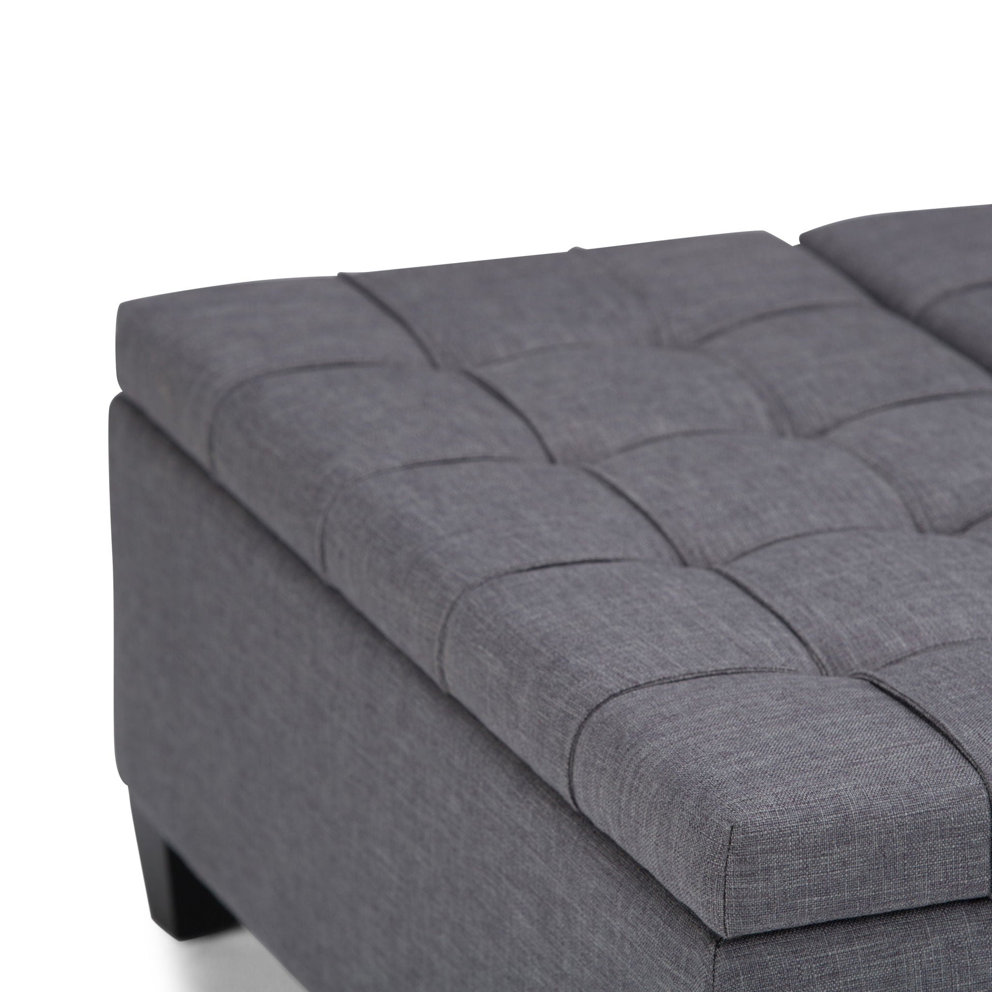 Harrison - Upholstered Coffee Table Storage Ottoman Simpli-Home