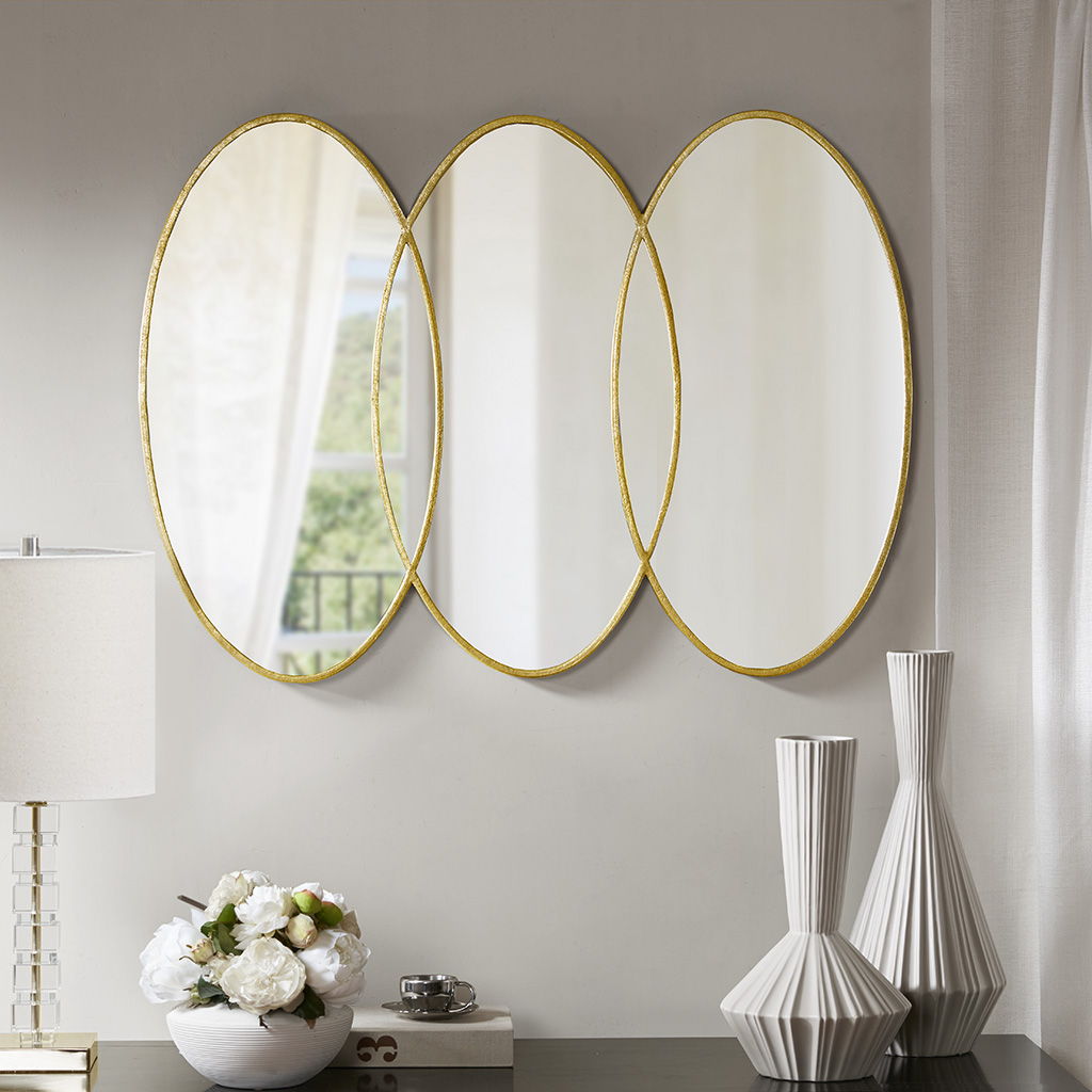 Eclipse - Oval Wall Decor Mirror - Gold