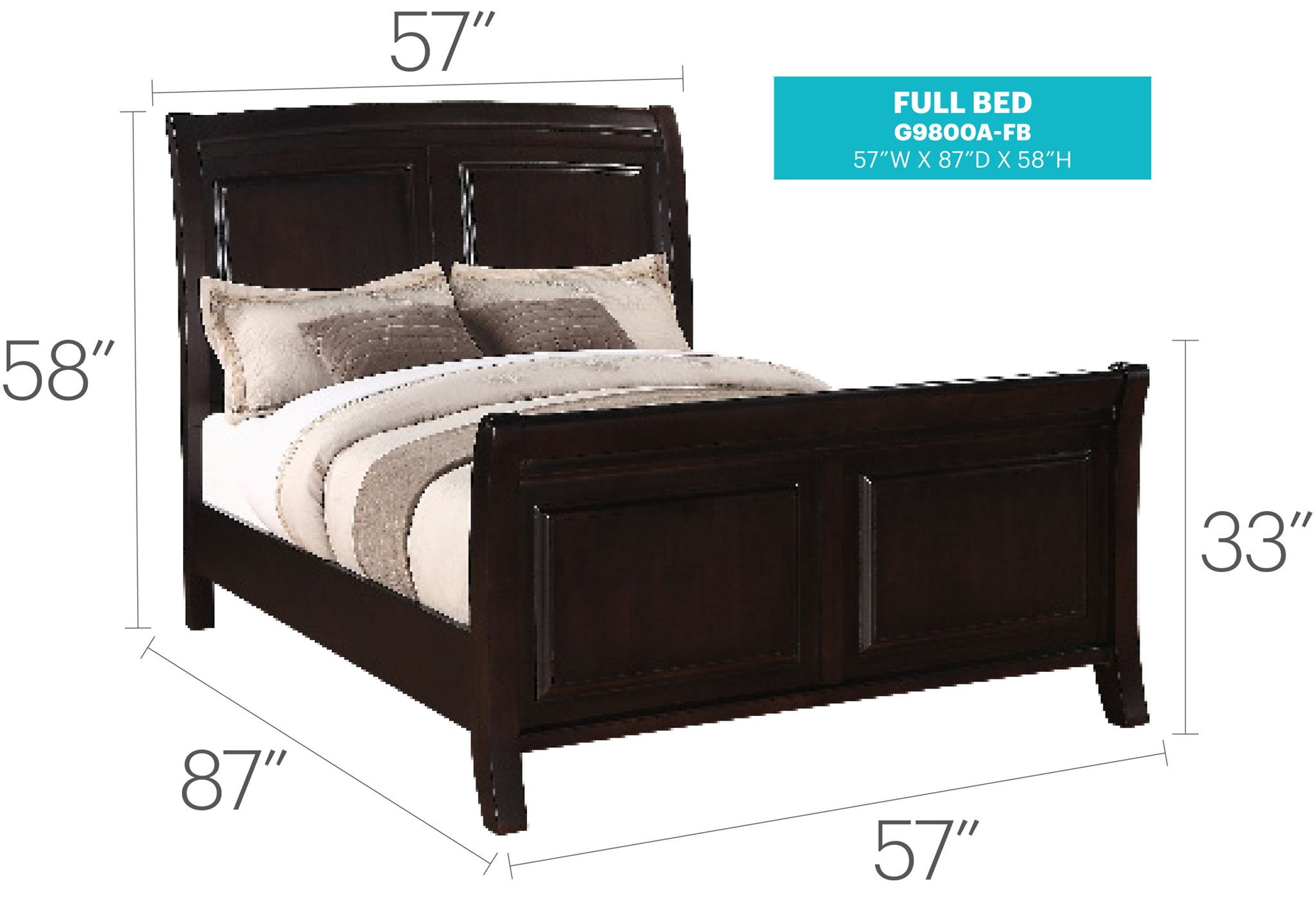 Elegant Transitional Bed Glory Furniture