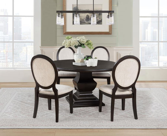 Twyla - Round Wood Dining Room Table Set Coaster Fine Furniture