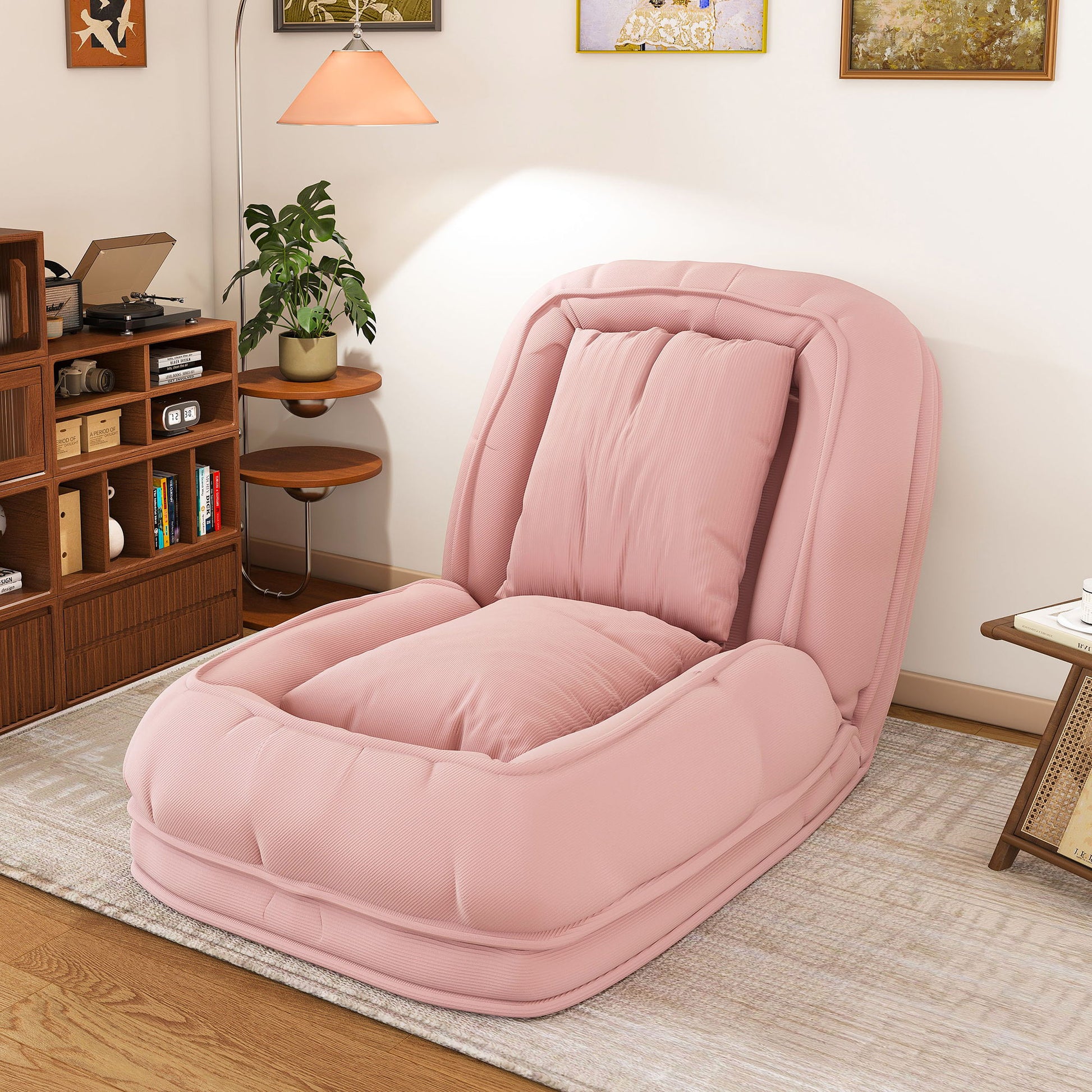 Upholstered Foldable Lazy Sofa Bed For Adults And Pets Home Essentials