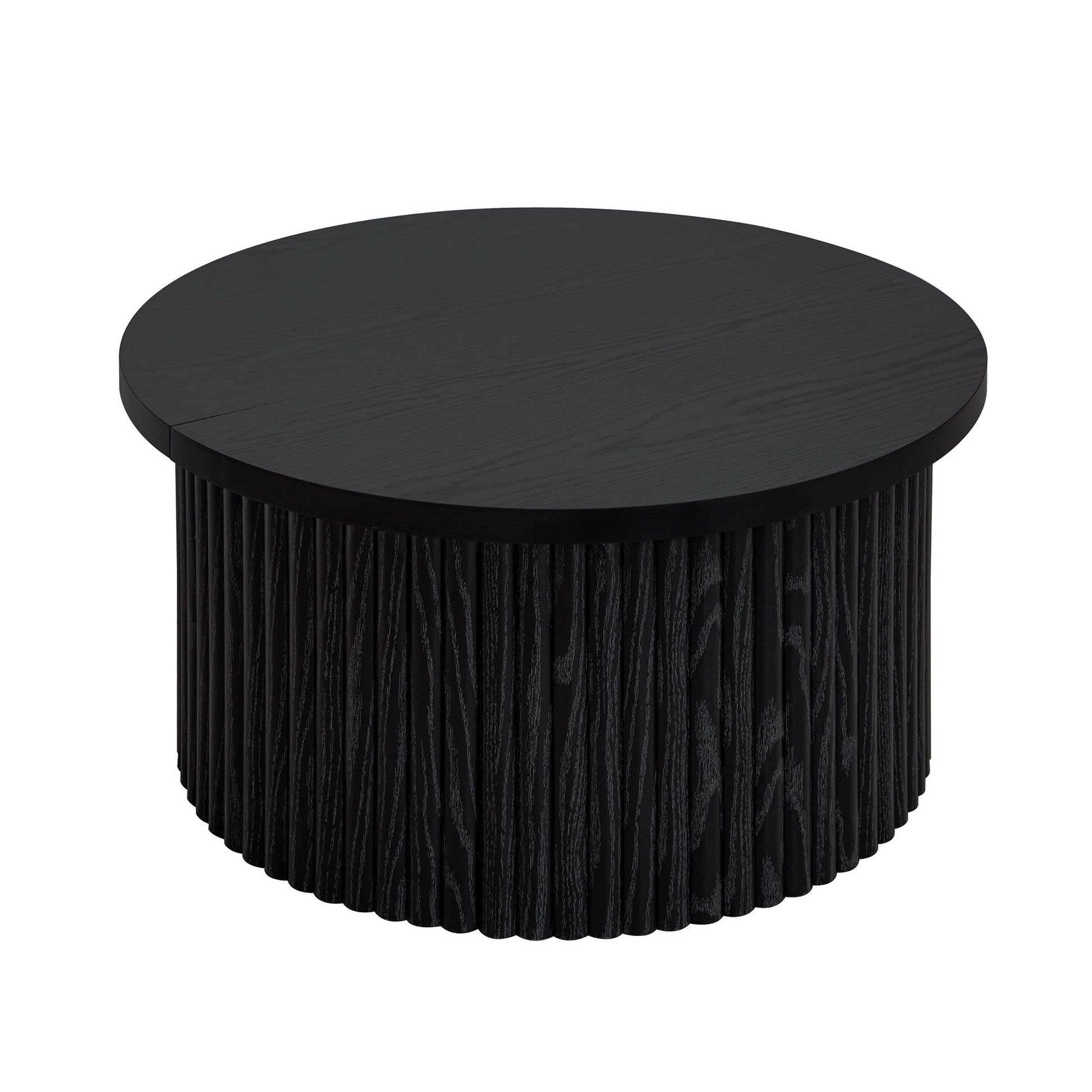 Coffee Table, Round Coffee Table, Modern Side Tables Accent End Table For Living Room, Apartment - Black Home Essentials