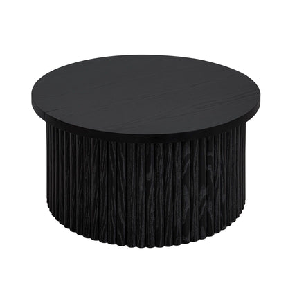 Coffee Table, Round Coffee Table, Modern Side Tables Accent End Table For Living Room, Apartment - Black Home Essentials