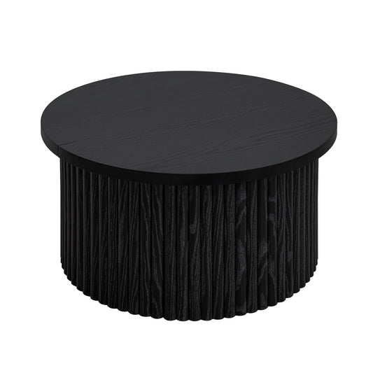 Coffee Table, Round Coffee Table, Modern Side Tables Accent End Table For Living Room, Apartment - Black Home Essentials