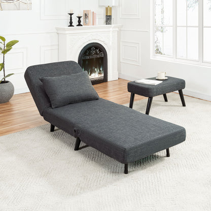 3 In 1 Foldable Chaise Lounge With Adjustable Backrest Home Essentials