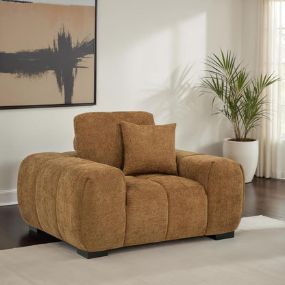 Octavia - Fabric Upholstered Track Arm Accent Chair Coaster Fine Furniture