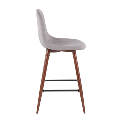 Pebble - Mid Century Modern Counter Stool (Set of 2) Lumi Source