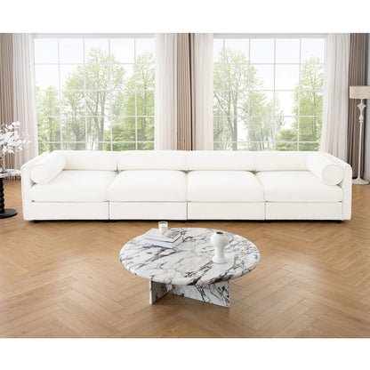 Stylish Chenille Sofa With Storage Seat And Cylindrical Backrest Home Essentials