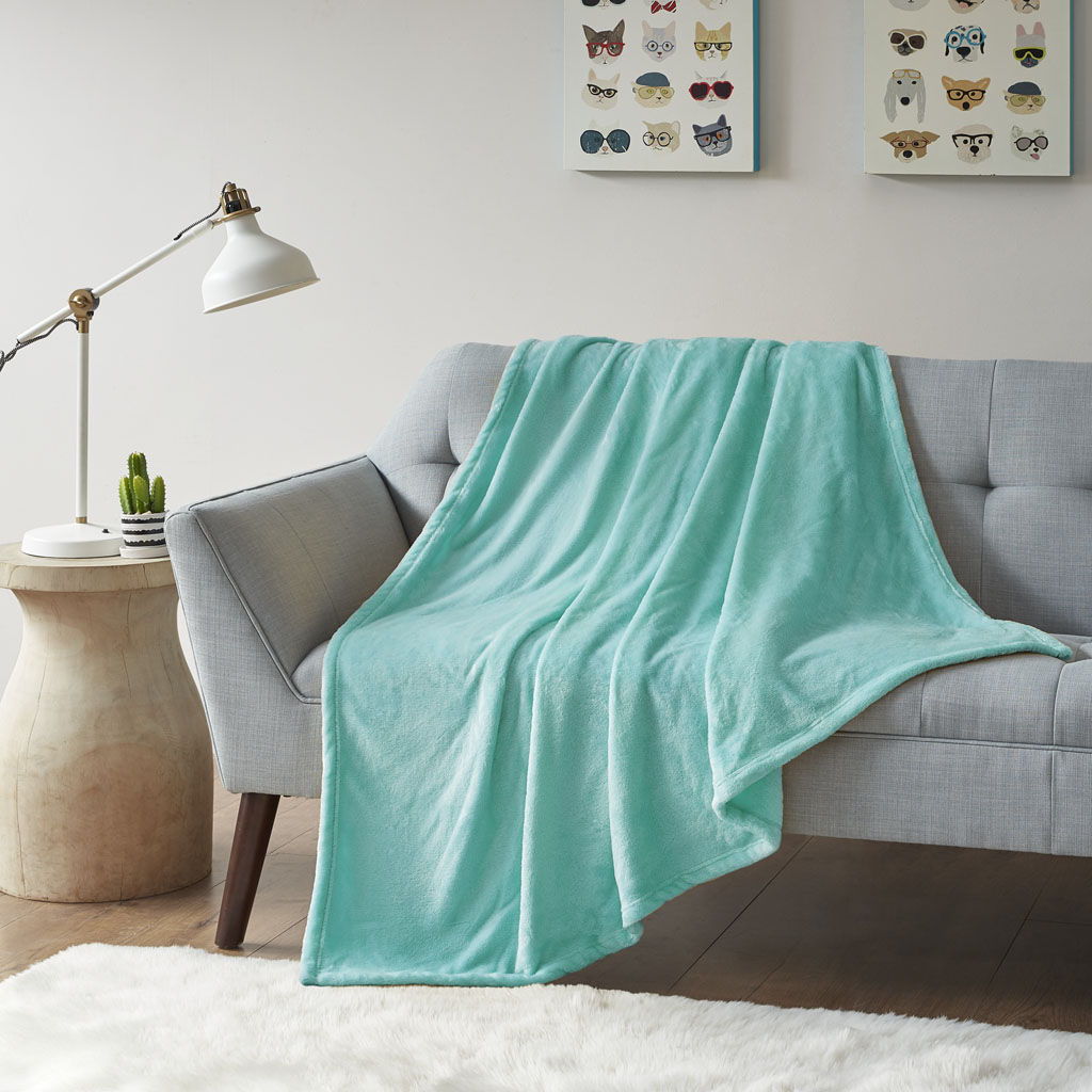 Oversized Throw - Aqua