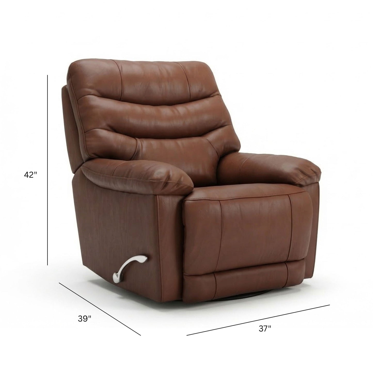 Oslo Antelope - Swivel Glider Recliner With Manual Footrest Home Essentials