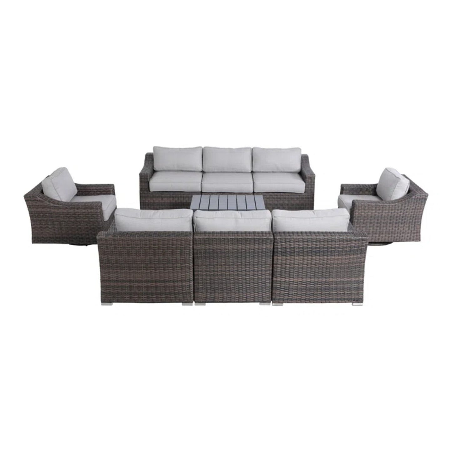 Stylish Sofa Seating Group With Cushions Perfect For Outdoor Gatherings LSI Patio Furniture