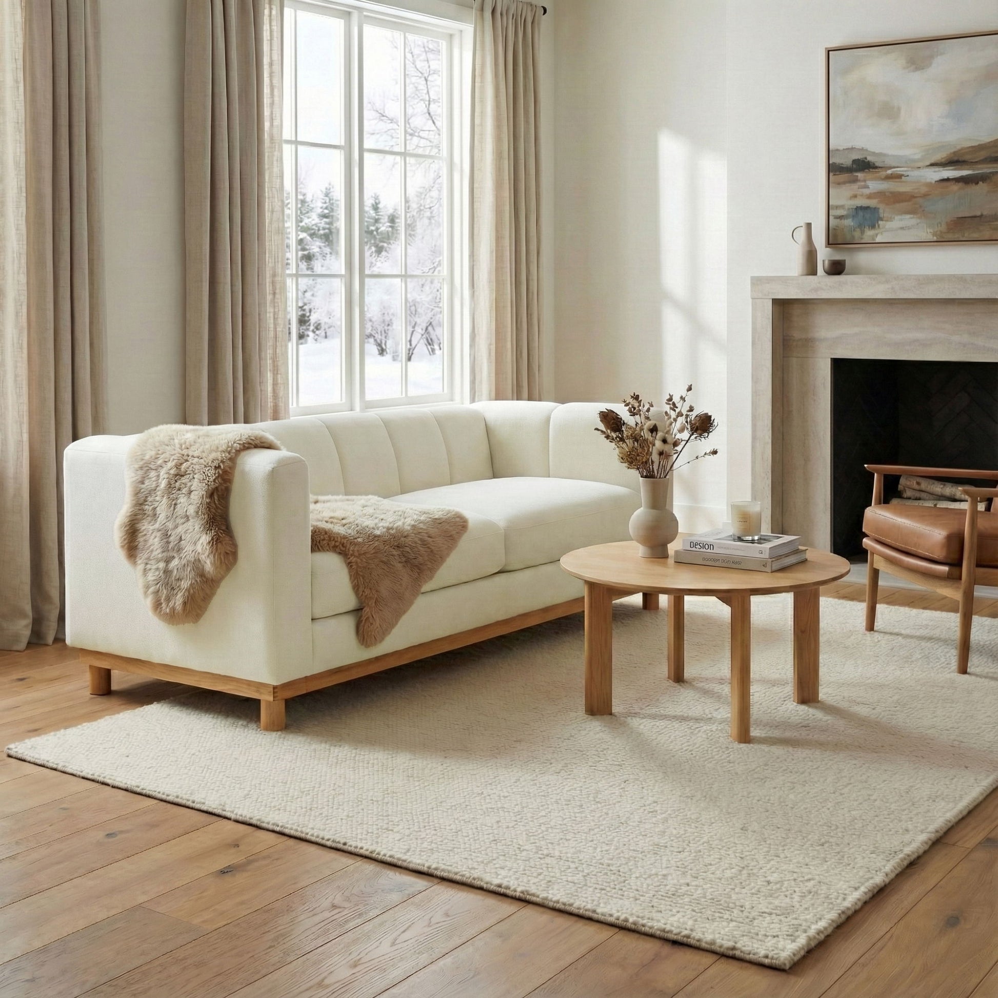 Soft Loveseat Sofa For Living Room Noble House