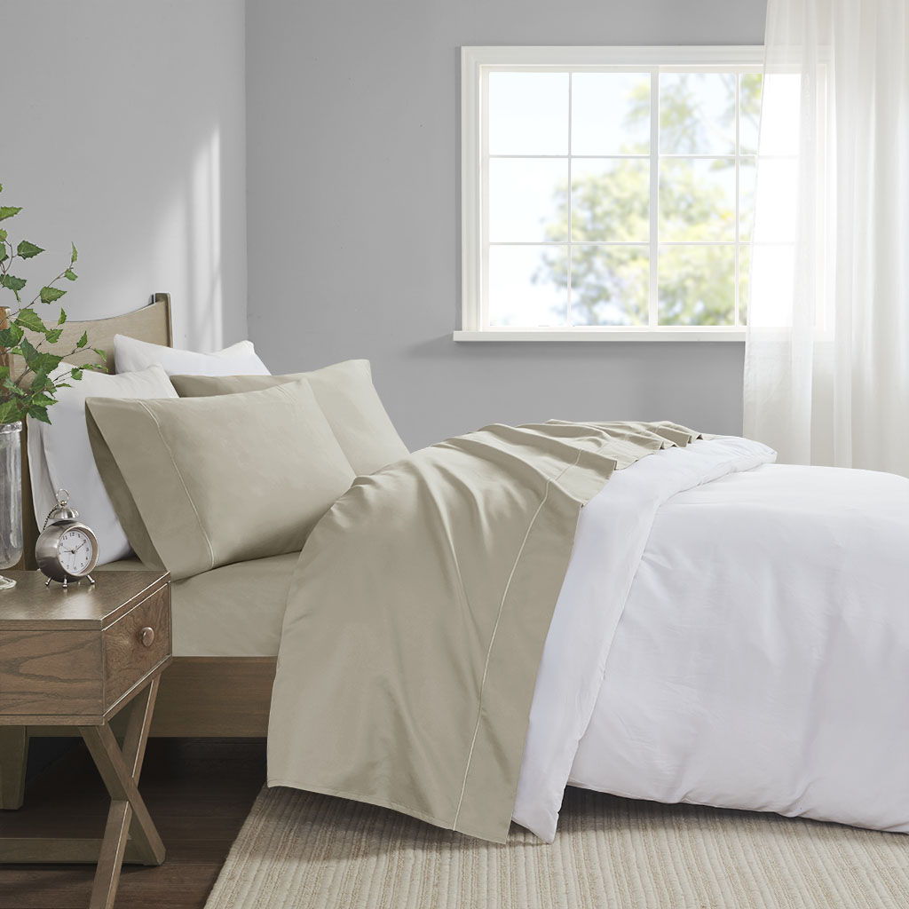California King 600 Thread Count Sheet Set - Sand Madison Park