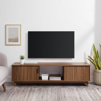 Modern Fluted Door Minimalist TV Stand Walker Edison