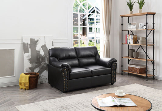 Chic Padded Love Seat For Modern Living - Black Glory Furniture