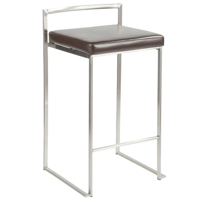 Fuji - Elegant Design Contemporary Stackable Counter Stool Lumi Source