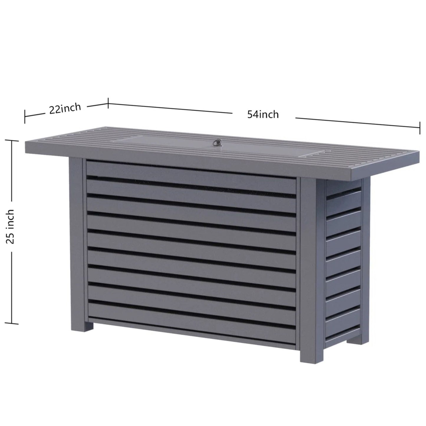 Propane / Gas Outdoor Fire Pit Table With Lid LSI Patio Furniture