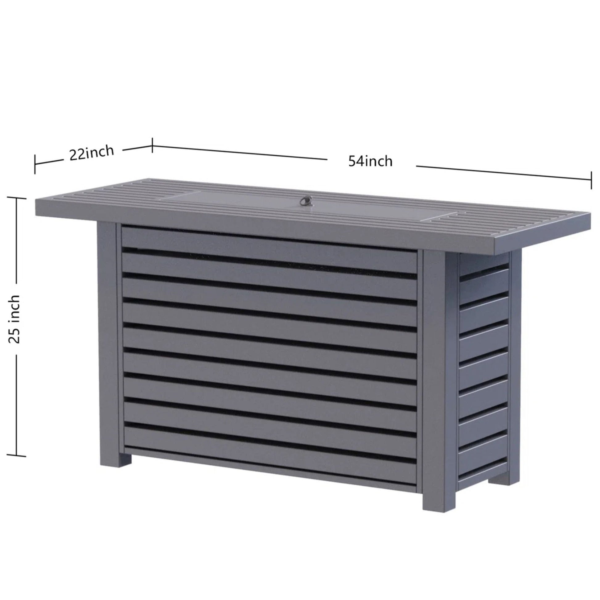 Propane / Gas Outdoor Fire Pit Table With Lid LSI Patio Furniture