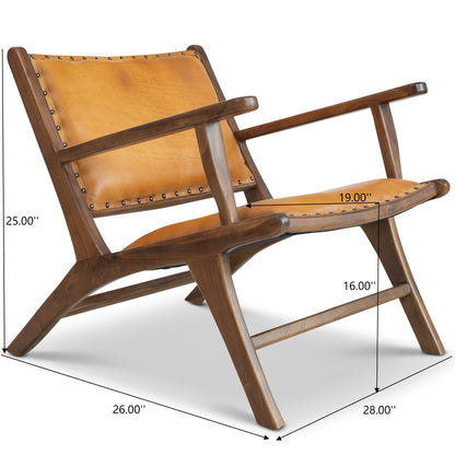 Daniel - Arm Chair - Brown / Tan Ashcroft Furniture