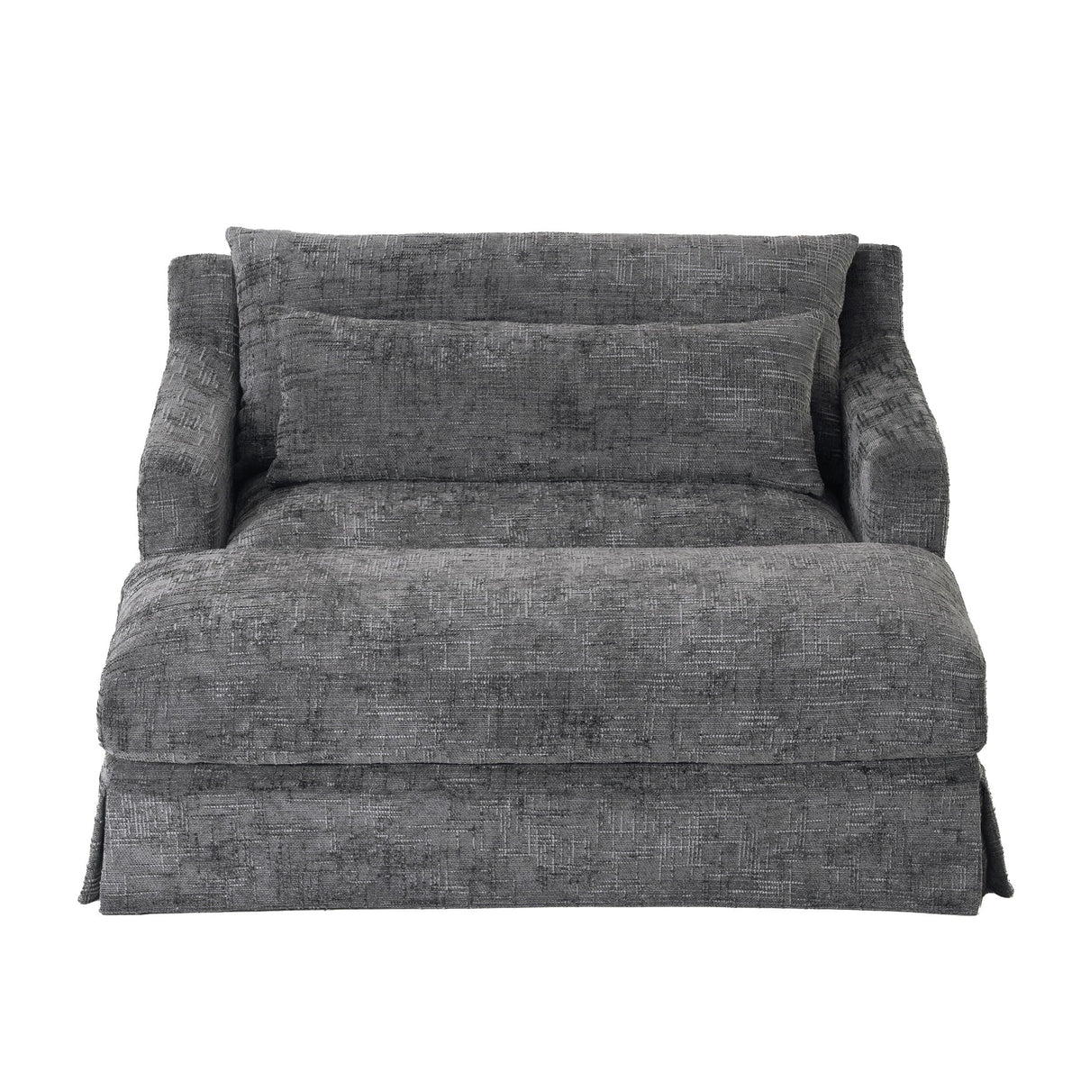 Sofa Bed Loveseat With Textured Surface And 2 Cushions Hearth and Haven