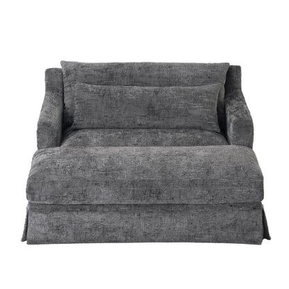 Sofa Bed Loveseat With Textured Surface And 2 Cushions Hearth and Haven