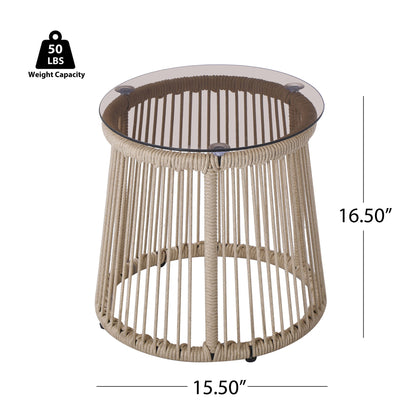 Moonstone - Side Table - Light Brown Noble House