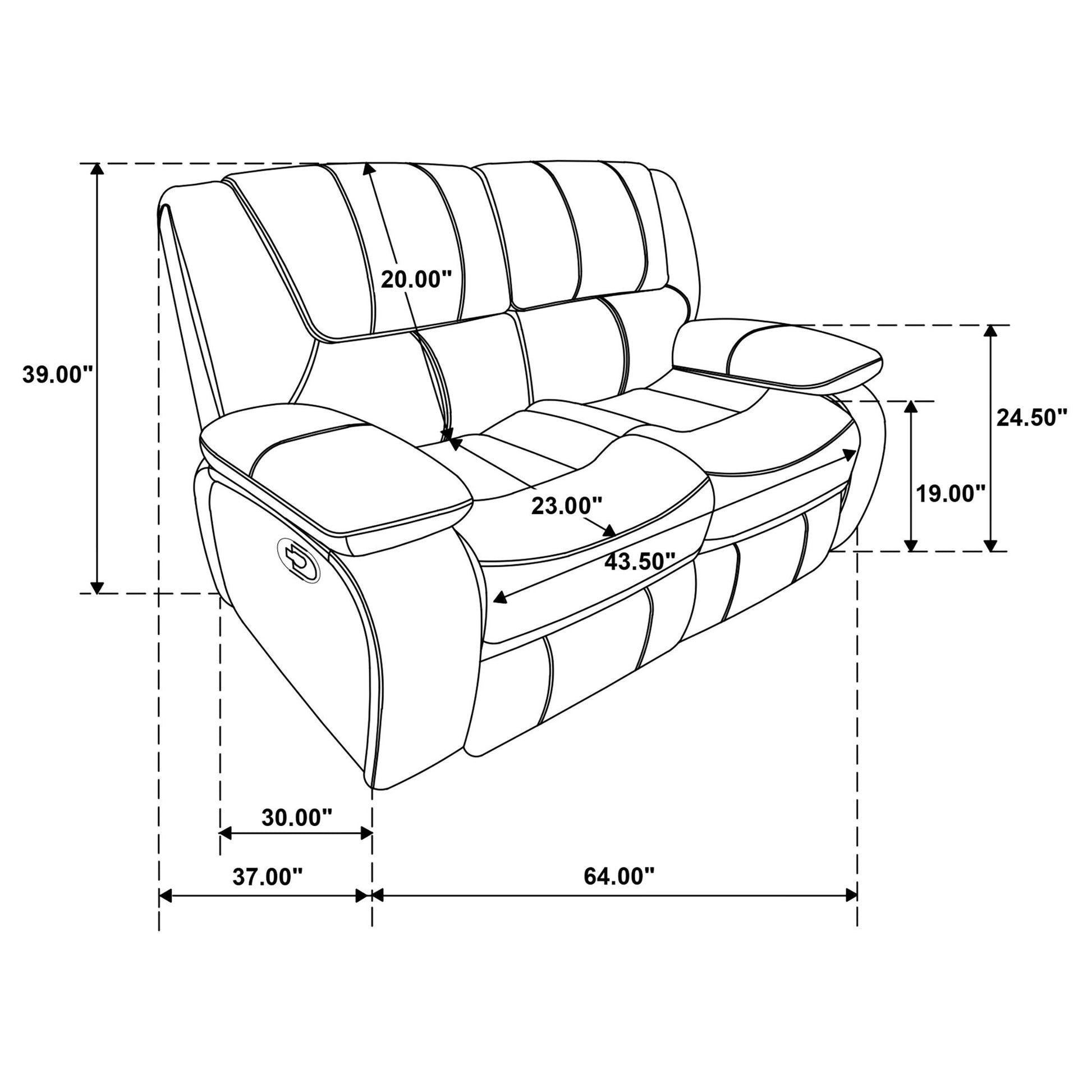 Elodie - Motion Reclining Loveseat Furniture Max
