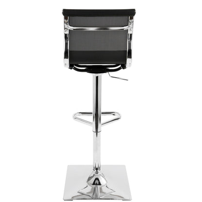 Mirage - Contemporary Adjustable Barstool With Swivel Lumi Source