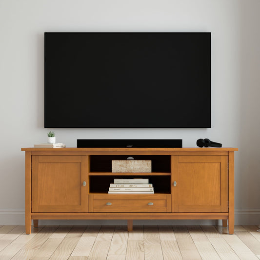 Warm Shaker - TV Media Stand - Brown Simpli-Home