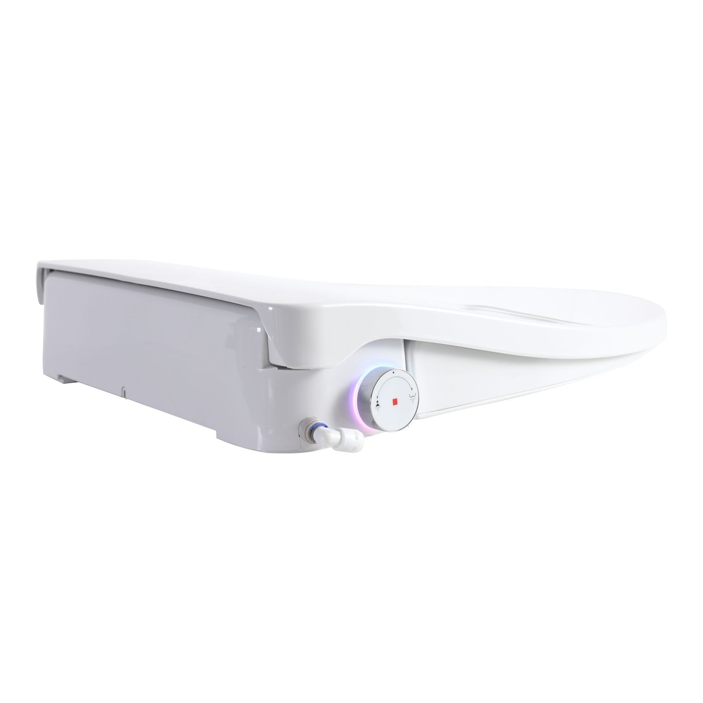 Smart Bidet Toilet Seat With Side Knob Adjustable Heated Seat With Water Temperature And Pressure Adjustment Portable Bidet - White Daily Nest
