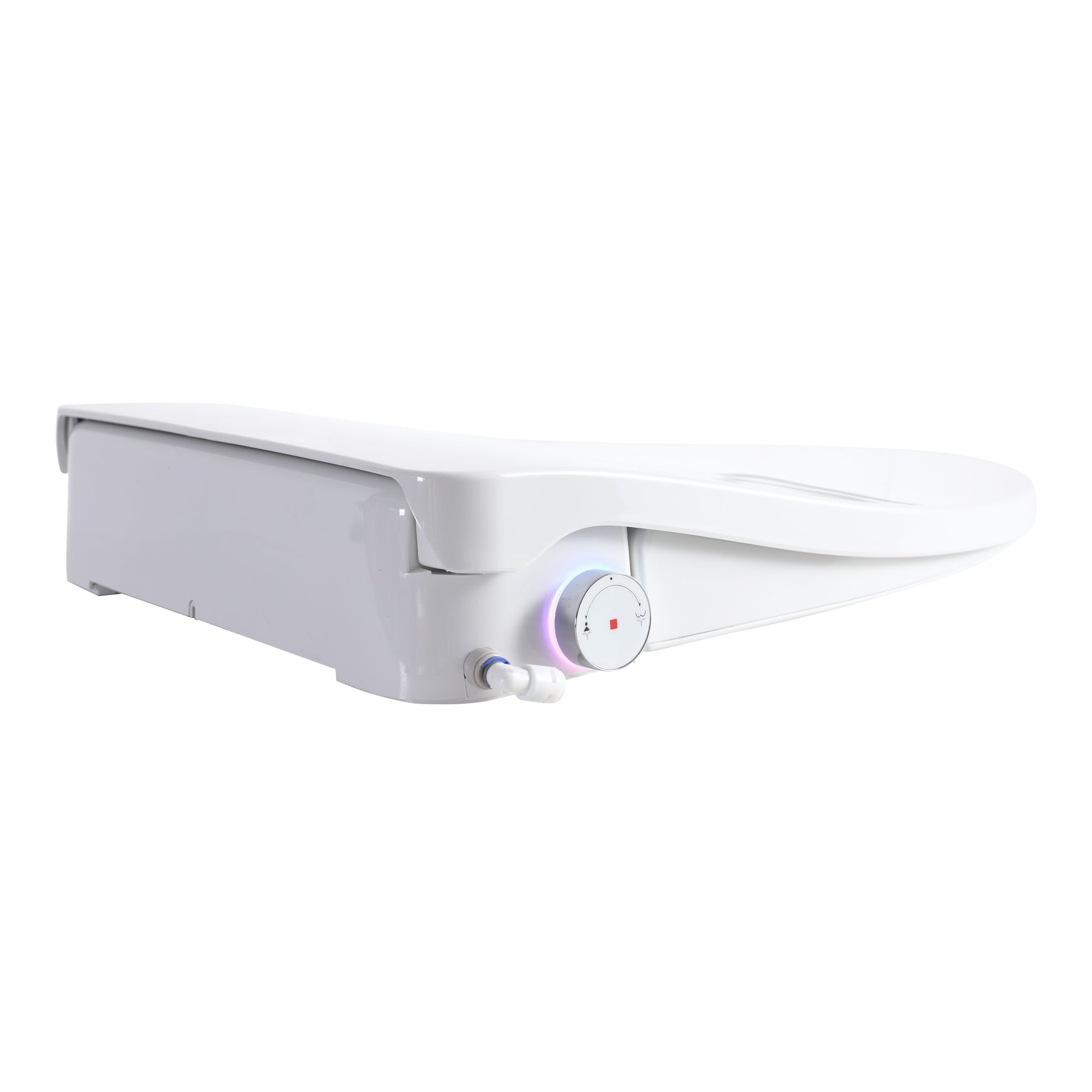 Smart Bidet Toilet Seat With Side Knob Adjustable Heated Seat With Water Temperature And Pressure Adjustment Portable Bidet - White Daily Nest