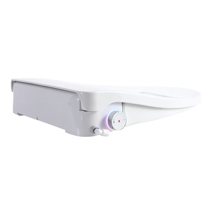 Smart Bidet Toilet Seat With Side Knob Adjustable Heated Seat With Water Temperature And Pressure Adjustment Portable Bidet - White Daily Nest