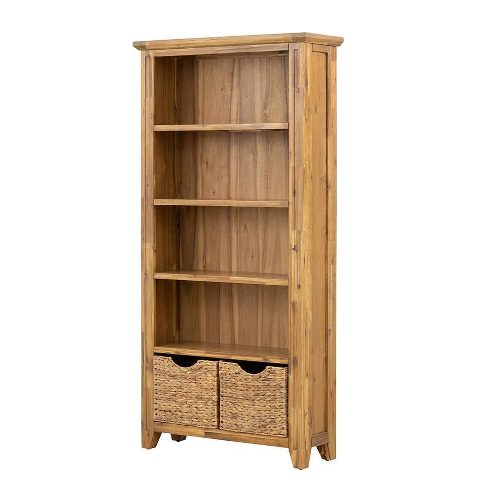 Versatile Design Bookcase - Natural Brown