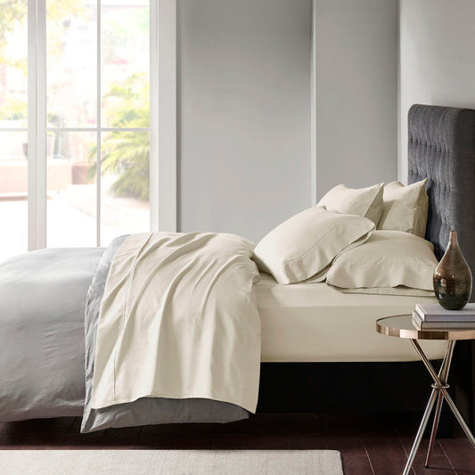 Queen 800 Thread Count Sheet Set - Ivory Madison Park