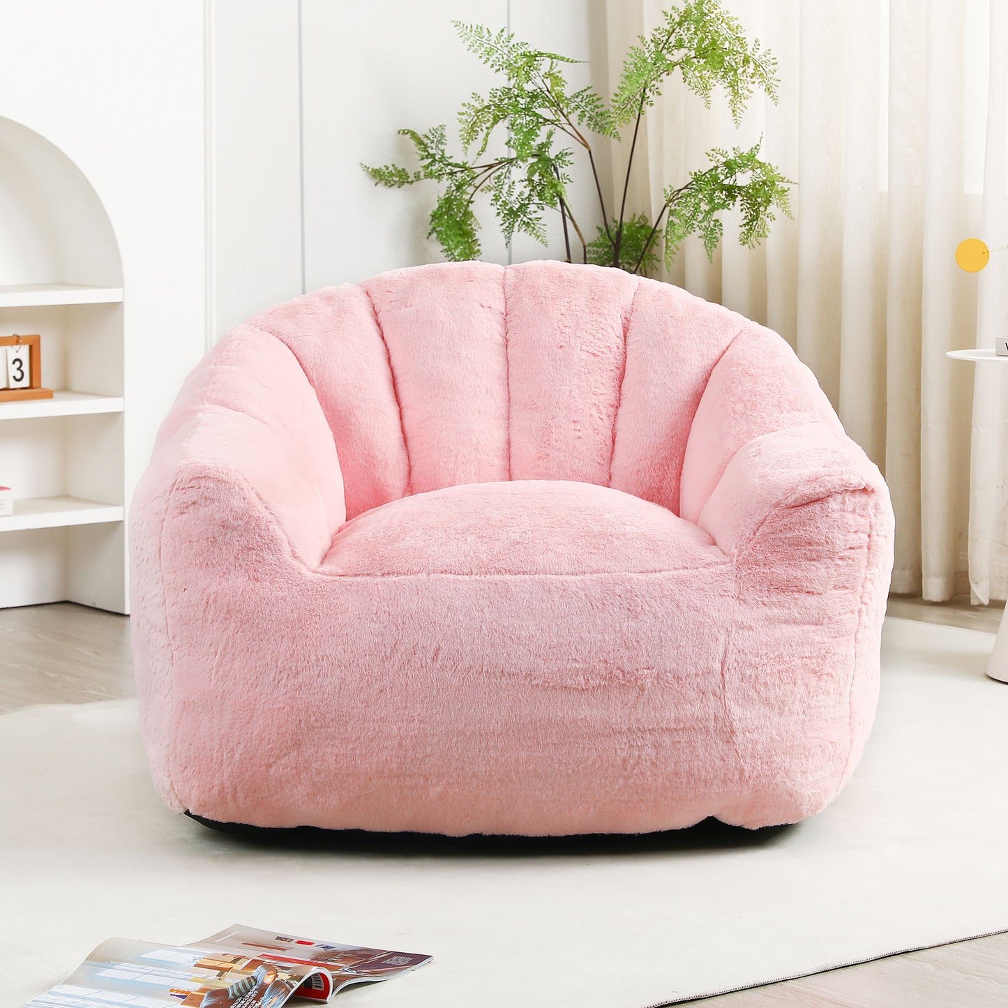 Beanbag Chair, Beanbag Sofa Chair With Armrests Stuffed High Density Foam Home Essentials