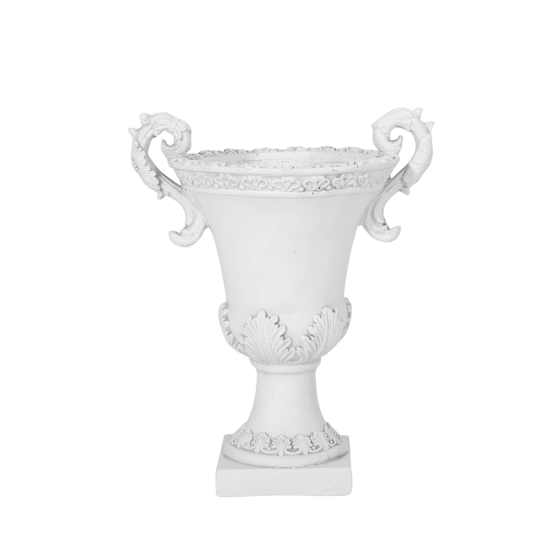Roman Style Garden Urn Planter - Antique White Noble House