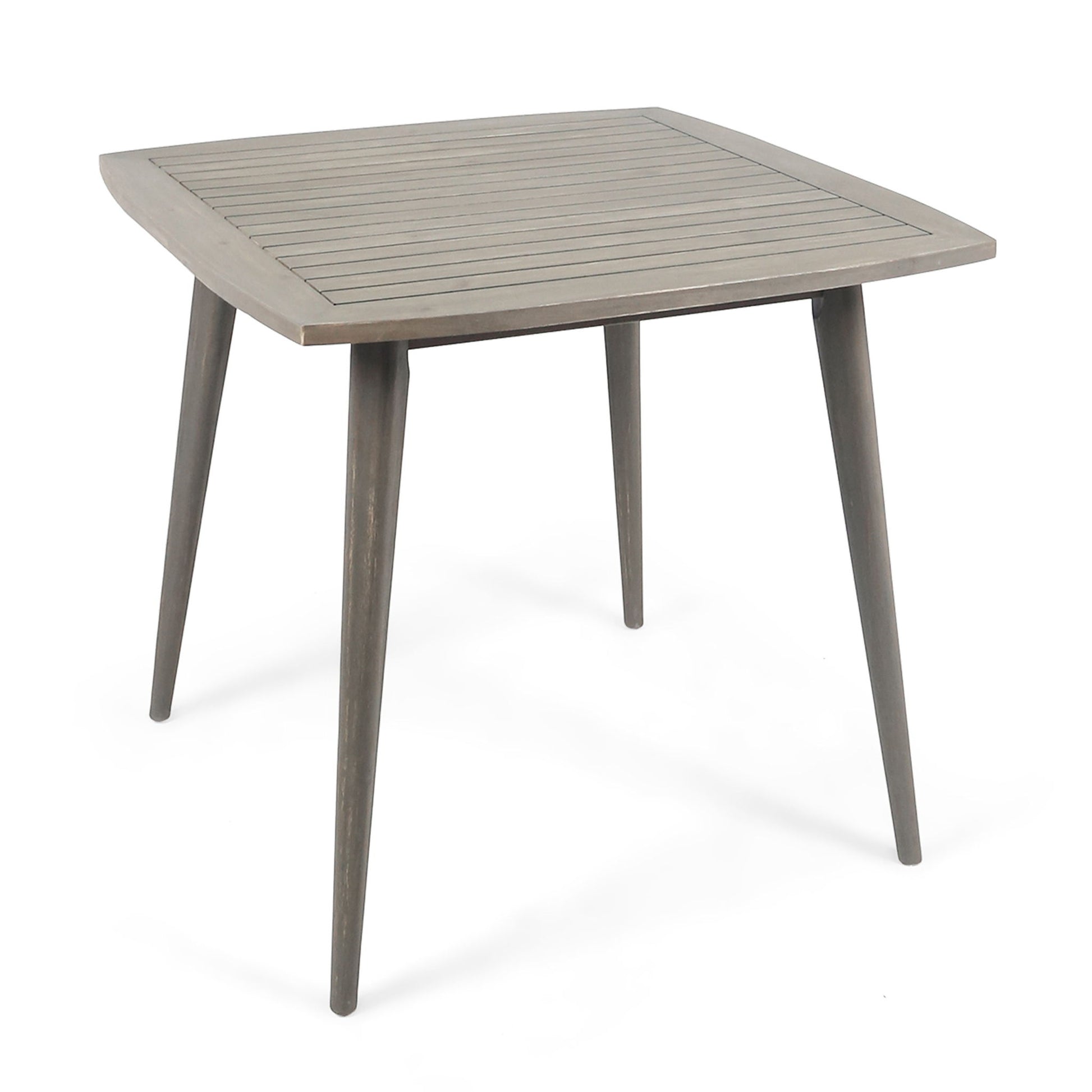 Modern Indoor Square Acacia Wood Dining Table With Toothpick Leg Design Noble House