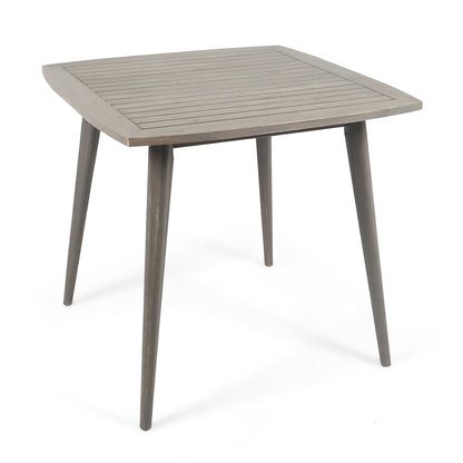 Modern Indoor Square Acacia Wood Dining Table With Toothpick Leg Design Noble House