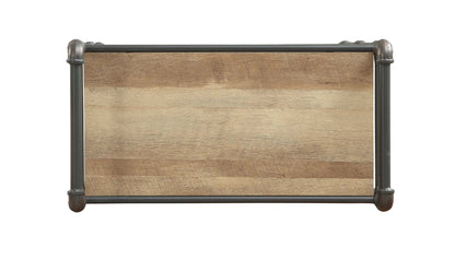 Itzel - Bookshelf - Antique Oak / Sandy Gray Acme