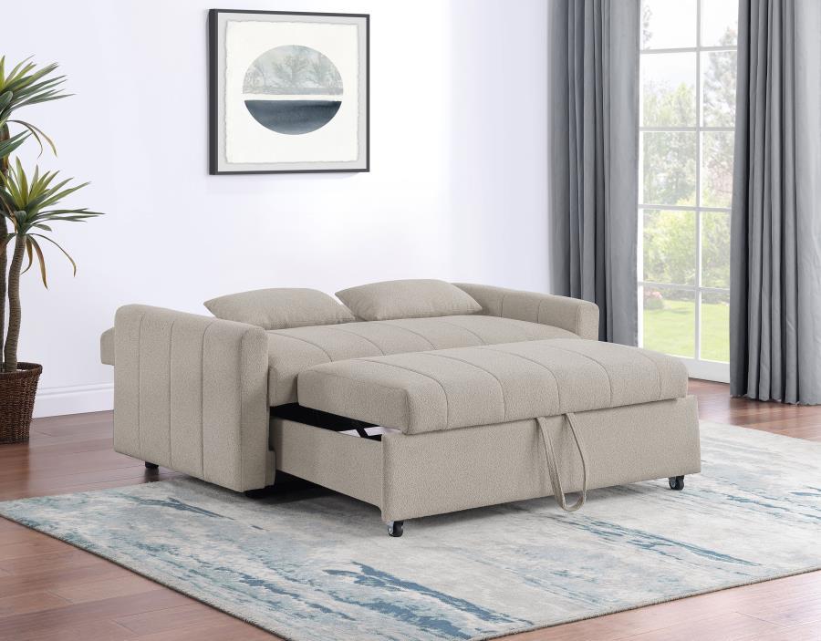 Portland - Boucle Upholstered Sleeper Sofa Bed Coaster Fine Furniture