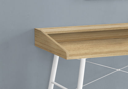Computer Desk For Home Office, Laptop, Storage Shelves, Contemporary Versatile Placement - Natural 8th Street
