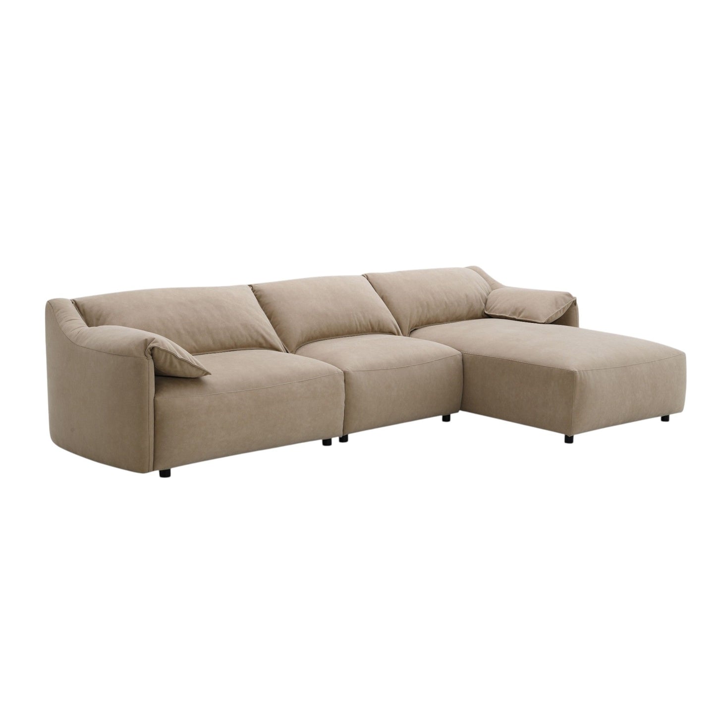 Veata - Sectional Sofa - Light Brown Acme