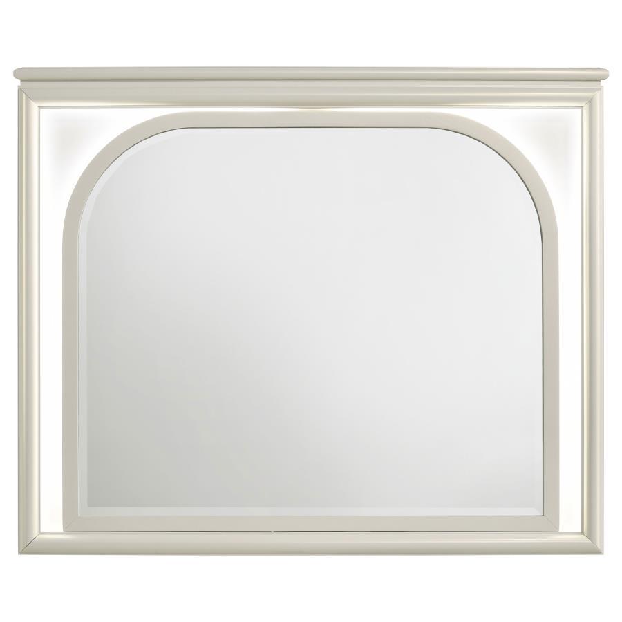 Olivia - LED Dresser Mirror - Pearl White Coaster Fine Furniture