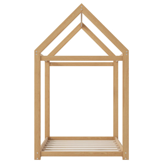 Wooden House Shaped Bed Hearth and Haven