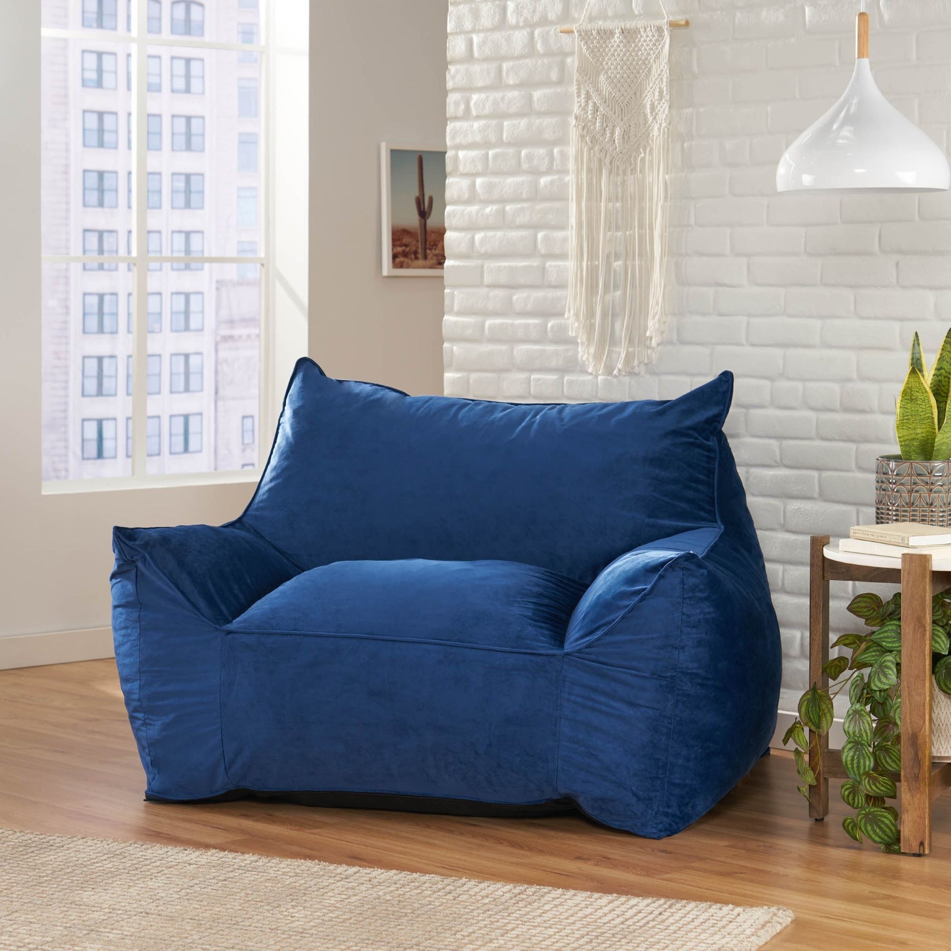 Allea - Bean Bag Chair With Armrests Home Essentials