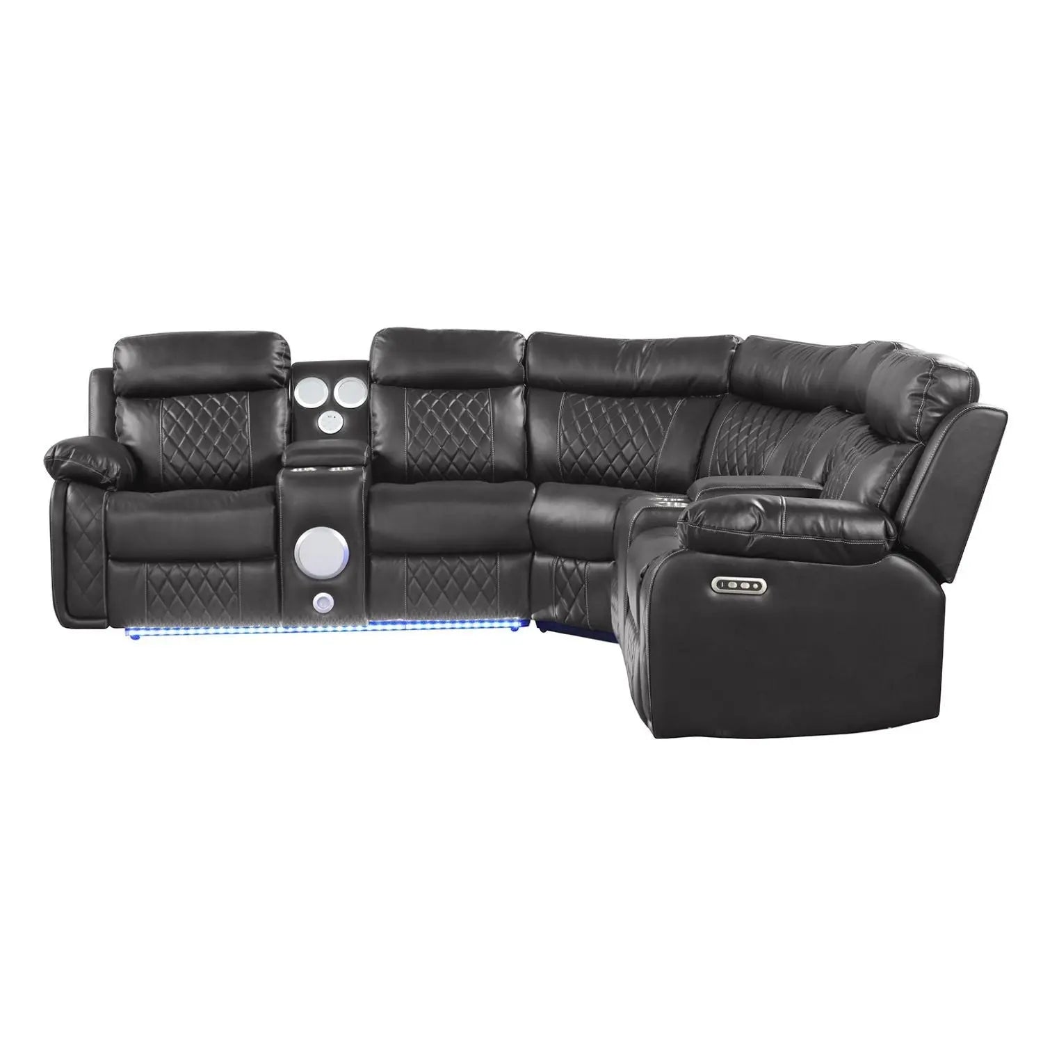 Lacrosse - Power Reclining Sectional Sofa Matrix Furniture Group