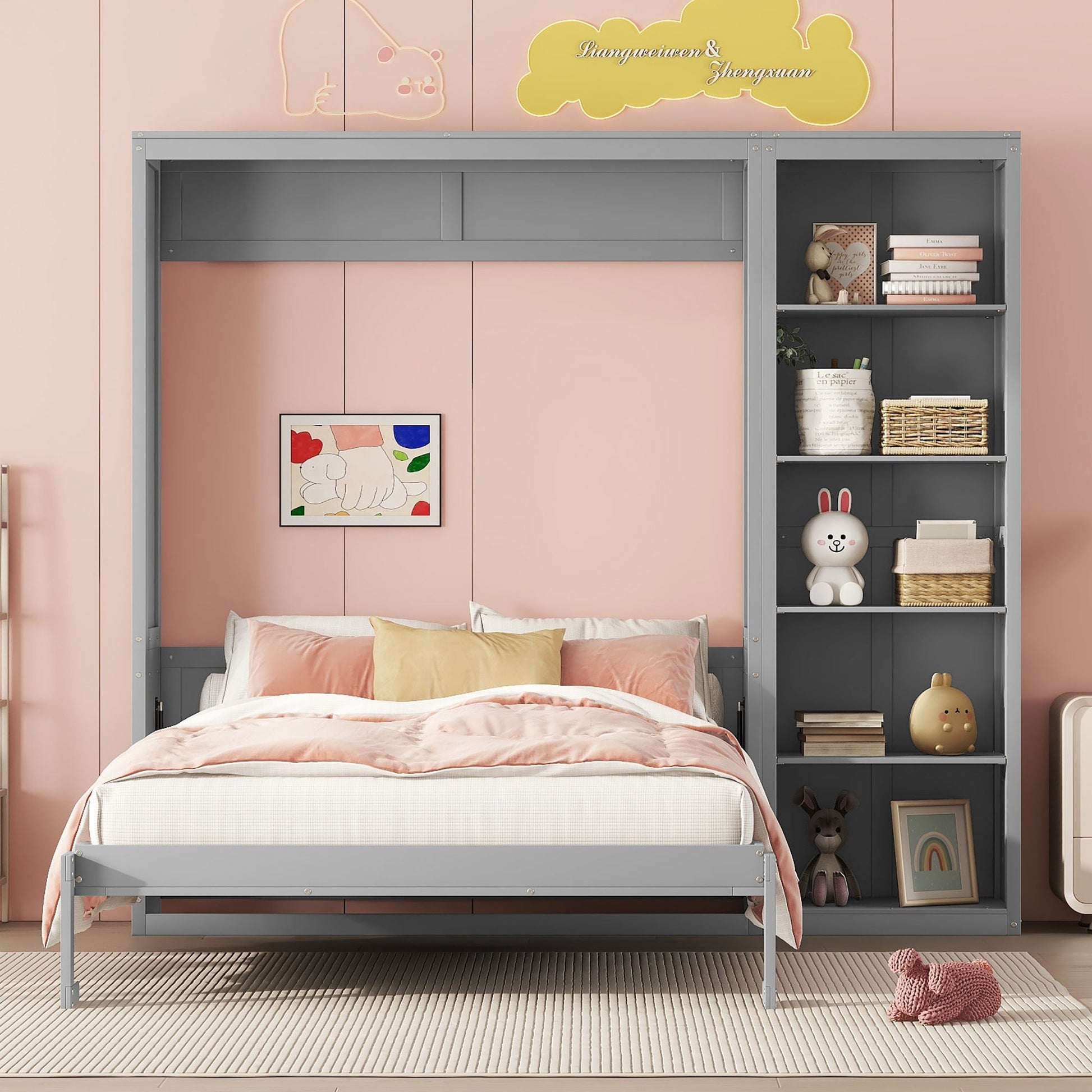 Murphy Wall Bed With Shelves DreamHaus