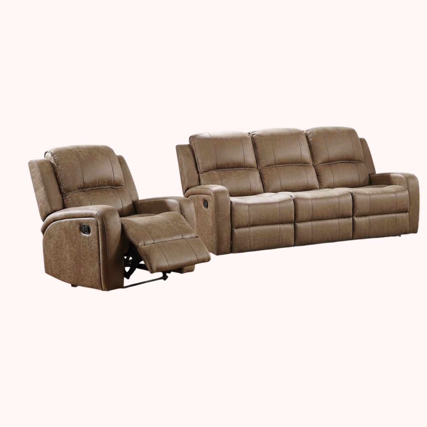 Modern Living Room Set With Square Armrest, Cushion Backrest Home Essentials